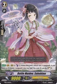 Battle Maiden, Sahohime - Trial Deck 13: Successor of the Sacred Regalia - Cardfight Vanguard card
