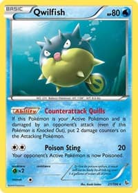 Qwilfish - XY - Flashfire - Pokemon card