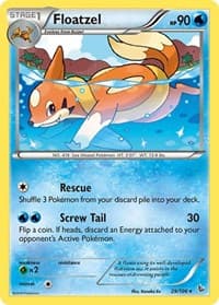 Floatzel - XY - Flashfire - Pokemon card