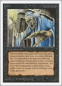 Lich - Unlimited Edition - Magic: The Gathering card