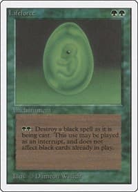 Lifeforce - Unlimited Edition - Magic: The Gathering card