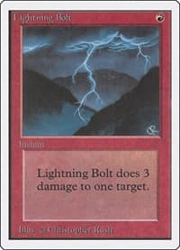 Lightning Bolt - Unlimited Edition - Magic: The Gathering card
