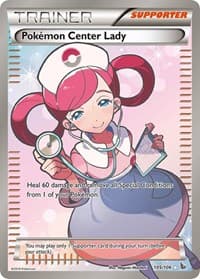 Pokemon Center Lady (105 Full Art) - XY - Flashfire - Pokemon card