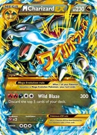 M Charizard EX (X) (Secret) - XY - Flashfire - Pokemon card
