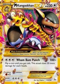 M Kangaskhan EX (109 Secret Rare) - XY - Flashfire - Pokemon card