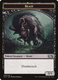 Beast Token (Black) - Magic 2015 (M15) - Magic: The Gathering card