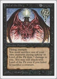 Lord of the Pit - Unlimited Edition - Magic: The Gathering card