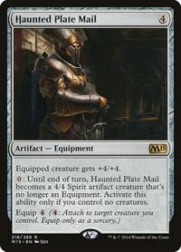 Haunted Plate Mail - Magic 2015 (M15) - Magic: The Gathering card