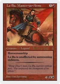 Lu Bu, Master-at-Arms (Japan 4/29/99) - Prerelease Cards - Magic: The Gathering card