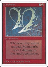 Manabarbs - Unlimited Edition - Magic: The Gathering card