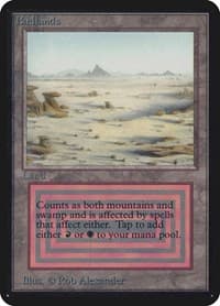 Badlands - Alpha Edition - Magic: The Gathering card