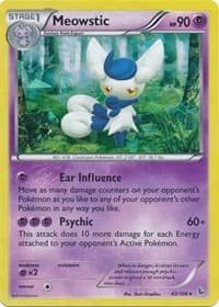 Meowstic - 43/106 (XY Flashfire) - Deck Exclusives - Pokemon card