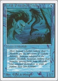 Merfolk of the Pearl Trident - Unlimited Edition - Magic: The Gathering card