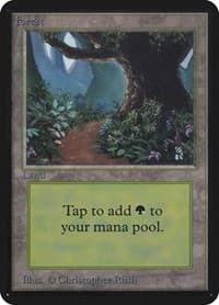 Forest (B) - Alpha Edition - Magic: The Gathering card