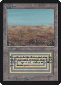 Scrubland - Alpha Edition - Magic: The Gathering card