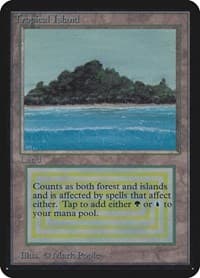 Tropical Island - Alpha Edition - Magic: The Gathering card