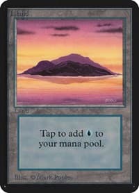 Island (A) - Alpha Edition - Magic: The Gathering card