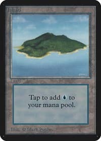 Island (B) - Alpha Edition - Magic: The Gathering card