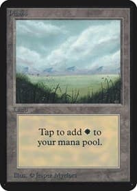Plains (A) - Alpha Edition - Magic: The Gathering card