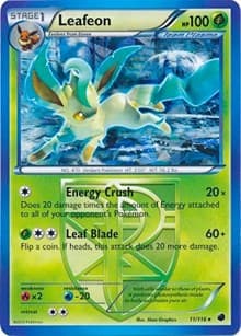 Leafeon - 11/116 (BW Plasma Freeze) - Deck Exclusives - Pokemon card