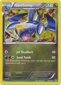 Garchomp - 91/124 (Cracked Ice Holo) - Deck Exclusives - Pokemon card
