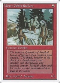 Mons's Goblin Raiders - Unlimited Edition - Magic: The Gathering card