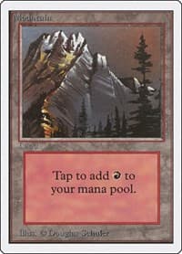 Mountain (A) - Unlimited Edition - Magic: The Gathering card