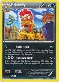 Scrafty - 74/99(Next Destinies) - Deck Exclusives - Pokemon card