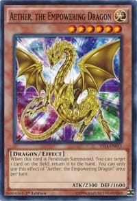 Aether, the Empowering Dragon - Super Starter: Space-Time Showdown - YuGiOh card
