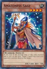 Amazoness Sage - Super Starter: Space-Time Showdown Power-Up Pack - YuGiOh card