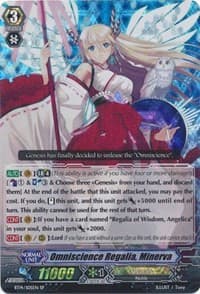 Omniscience Regalia, Minerva (SP) - BT14: Brilliant Strike - Cardfight Vanguard card