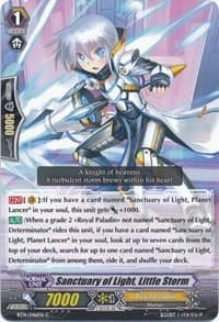 Sanctuary of Light, Little Storm - BT14: Brilliant Strike - Cardfight Vanguard card