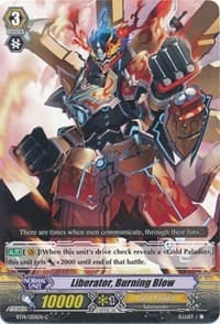 Liberator, Burning Blow - BT14: Brilliant Strike - Cardfight Vanguard card