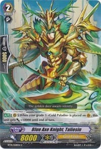 Blue Axe Knight, Taliesin - BT14: Brilliant Strike - Cardfight Vanguard card