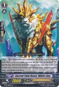 Sacred Twin Beast, White Lion - BT14: Brilliant Strike - Cardfight Vanguard card