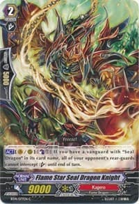 Flame Star Seal Dragon Knight - BT14: Brilliant Strike - Cardfight Vanguard card