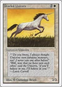 Pearled Unicorn - Unlimited Edition - Magic: The Gathering card