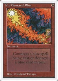 Red Elemental Blast - Unlimited Edition - Magic: The Gathering card