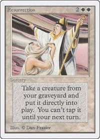Resurrection - Unlimited Edition - Magic: The Gathering card