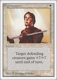 Righteousness - Unlimited Edition - Magic: The Gathering card