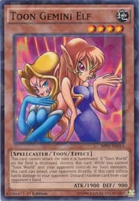 Toon Gemini Elf (Shatterfoil) - Battle Pack 3: Monster League - YuGiOh card