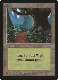 Forest (B) - Beta Edition - Magic: The Gathering card