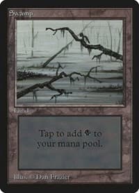 Swamp (C) - Beta Edition - Magic: The Gathering card