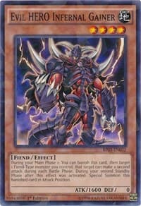 Evil HERO Infernal Gainer (Shatterfoil) - Battle Pack 3: Monster League - YuGiOh card