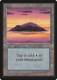 Island (A) - Beta Edition - Magic: The Gathering card