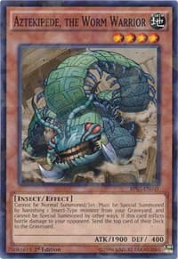 Aztekipede, the Worm Warrior (Shatterfoil) - Battle Pack 3: Monster League - YuGiOh card