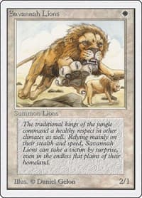 Savannah Lions - Unlimited Edition - Magic: The Gathering card
