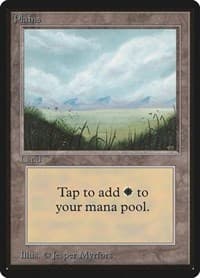 Plains (A) - Beta Edition - Magic: The Gathering card