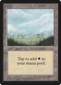 Plains (B) - Beta Edition - Magic: The Gathering card
