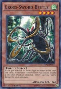 Cross-Sword Beetle (Shatterfoil) - Battle Pack 3: Monster League - YuGiOh card